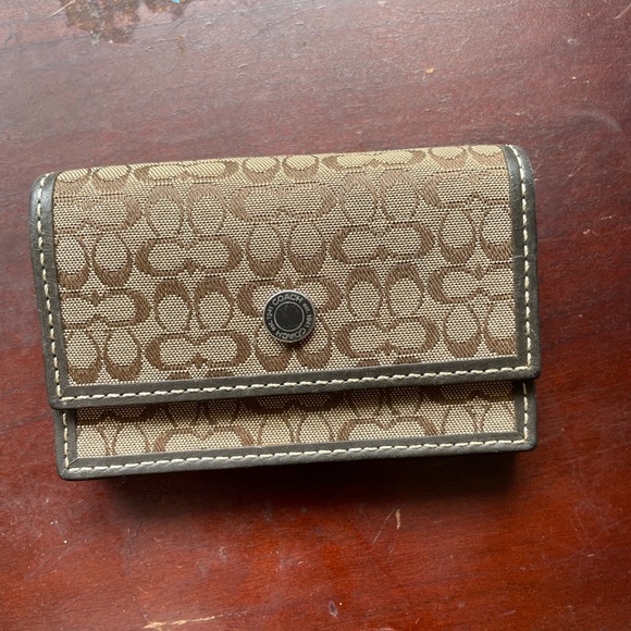 Coach signature jacquard small wallet - Picture 1 of 10
